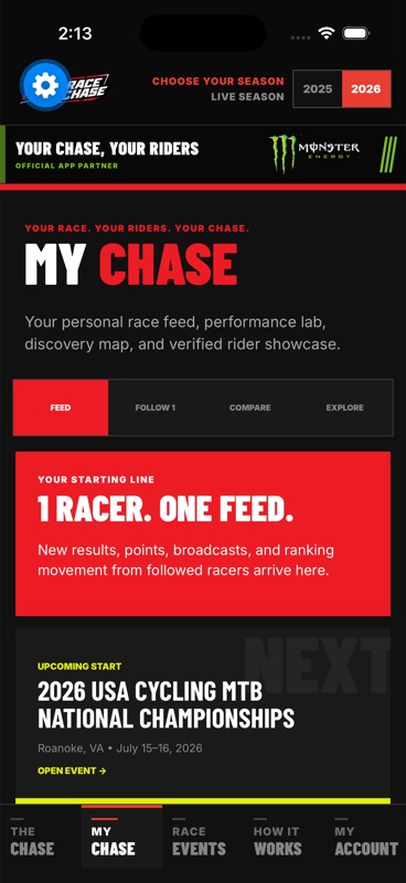 Team Chase sponsorship placement example
